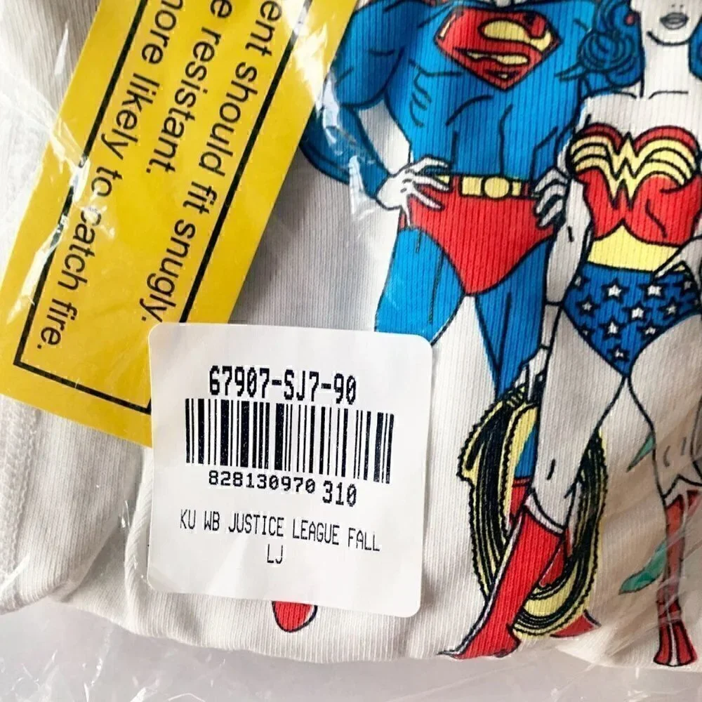 NWT Hanna Andersson Justice League Kids Long John Pajama 3T 90 Cm 4T 5T